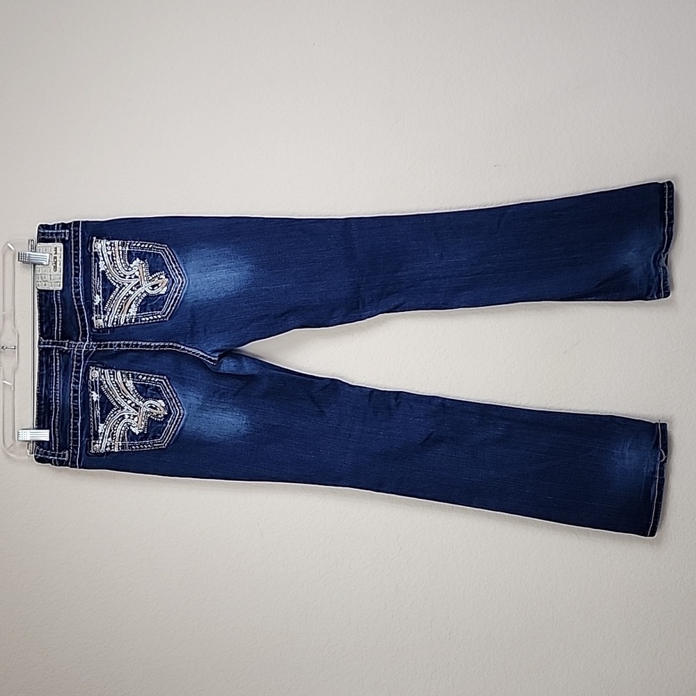 Grace in LA Embroidered Jeans - Picture 4 of 7